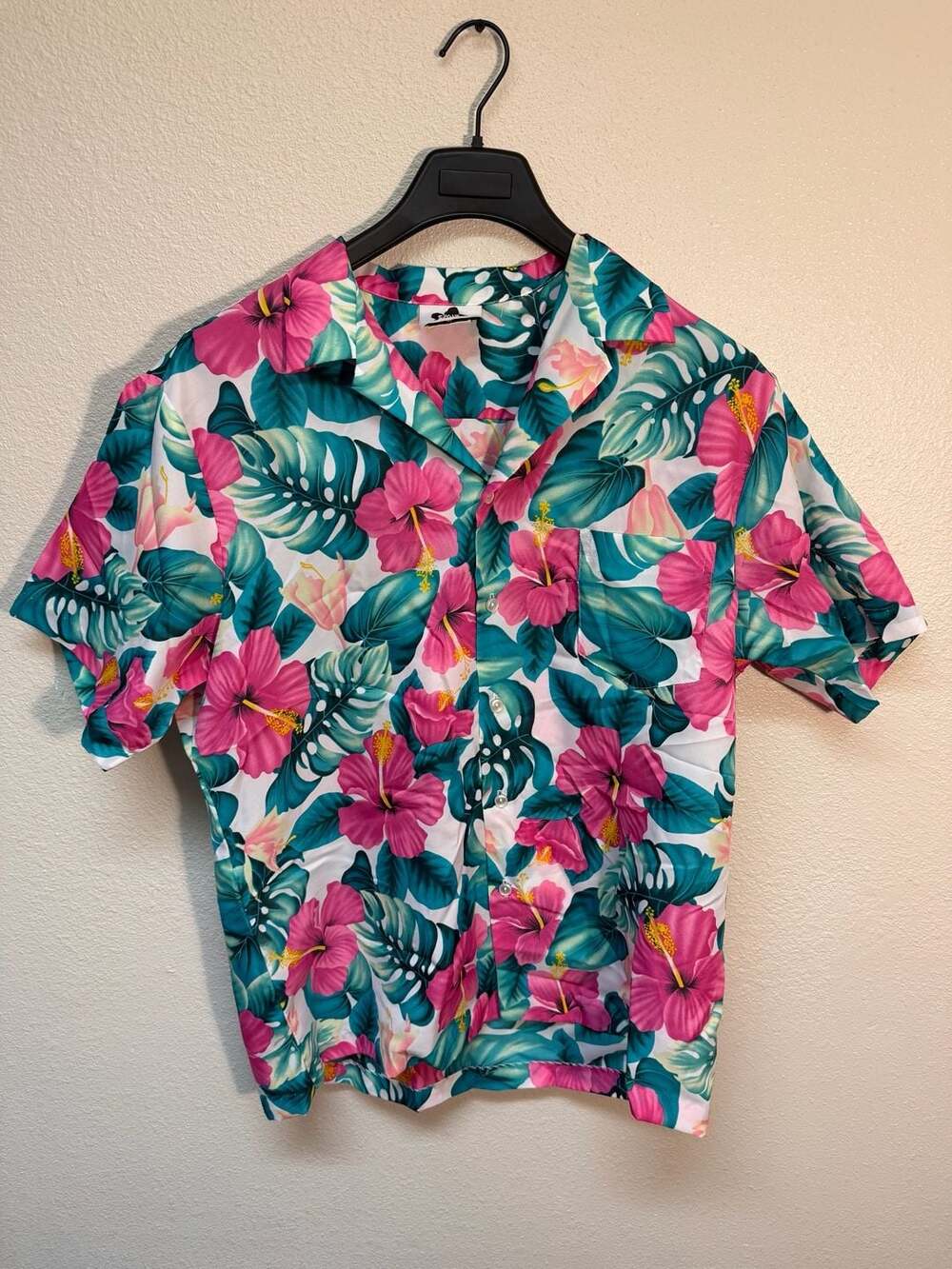 Vintage Hilo Hattie Men's Vintage Hibiscus Floral Print Hawaiian Resort Shirt XL